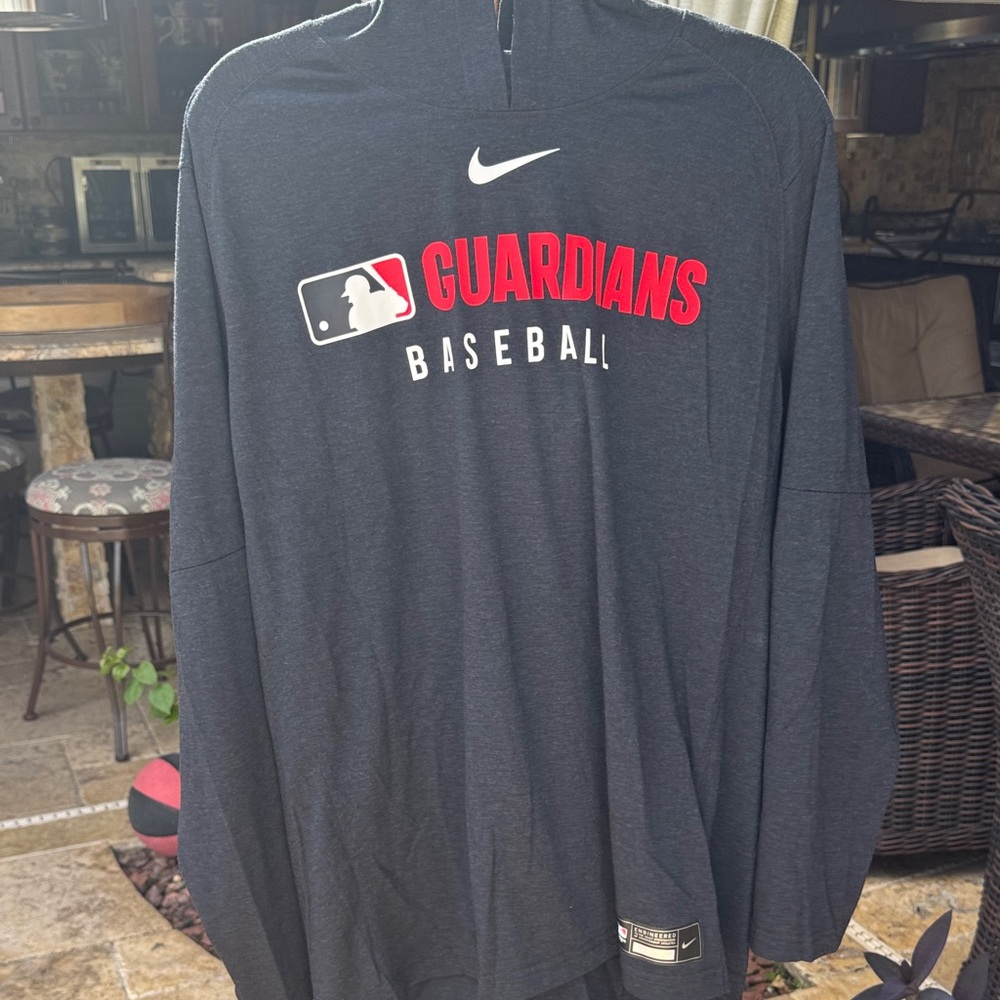 Nike Guardians Baseball navy Long Sleeve with hood. DRI-fit